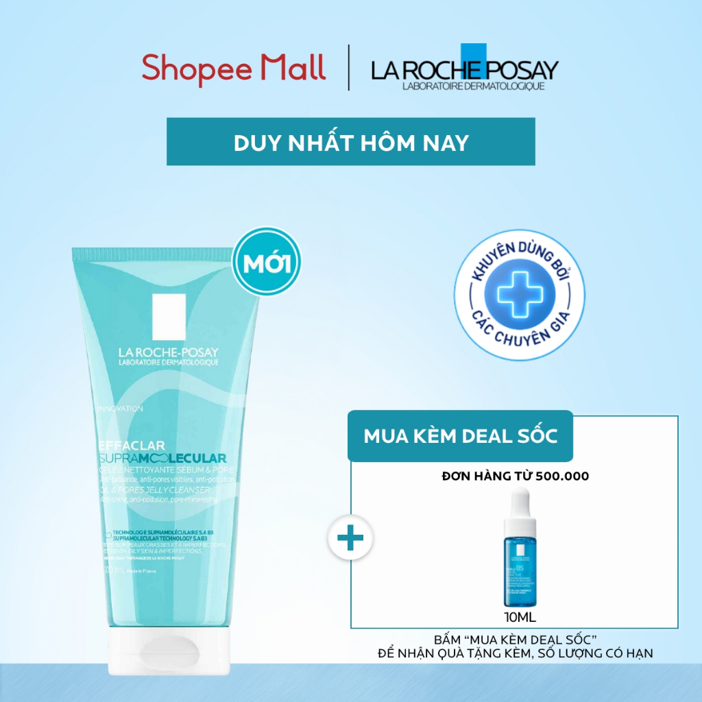 [VB Var] Gel rửa mặt giảm dầu Effaclar La Roche-Posay 200ml
