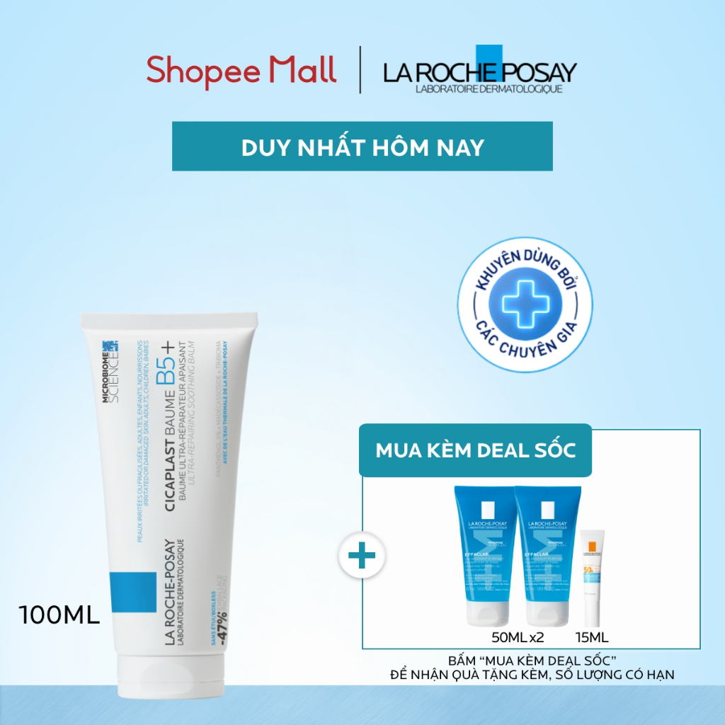 [VB Var] Kem Dưỡng Ẩm La Roche-Posay Cicaplast phục hồi & làm dịu 100ml / MelaB3 mờ thâm 40ml / HyaluB5 mờ nếp nhăn 50ml