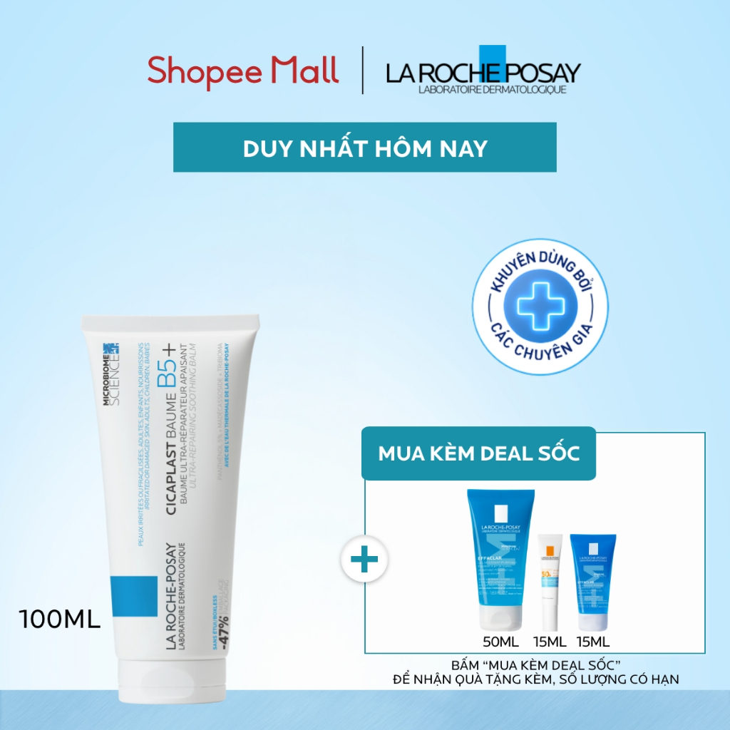 [VB Var] Kem Dưỡng Ẩm La Roche-Posay Cicaplast phục hồi & làm dịu 100ml / MelaB3 mờ thâm 40ml / HyaluB5 mờ nếp nhăn 50ml