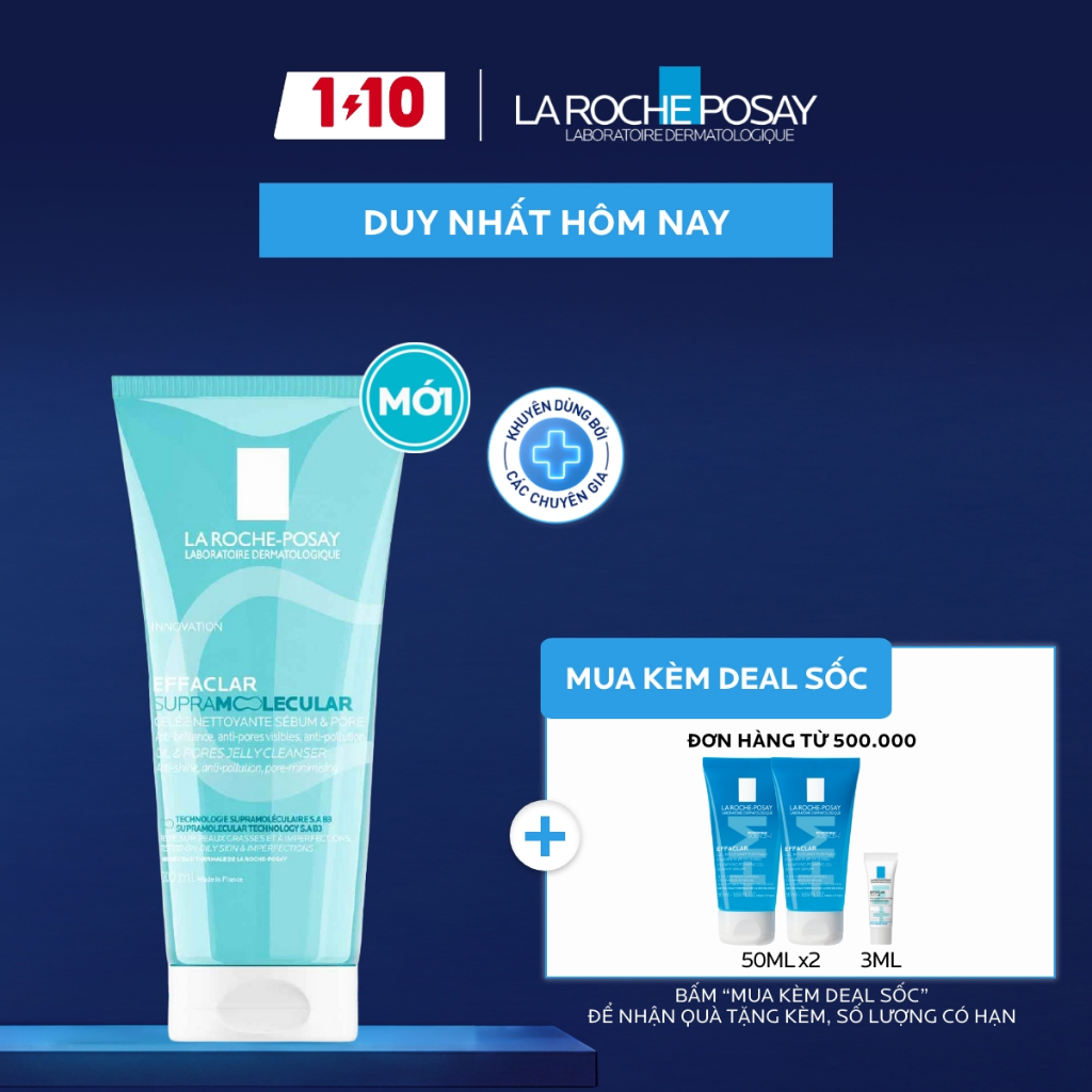 [VB Var] Gel rửa mặt giảm dầu Effaclar La Roche-Posay 200ml