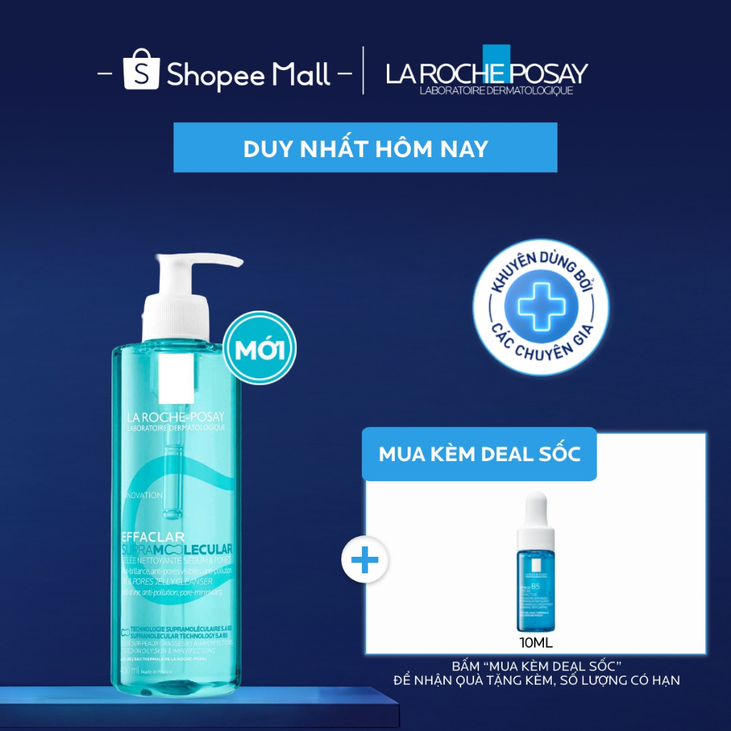 [VB Var] Gel rửa mặt dành cho da dầu Effaclar La Roche-Posay 400ml
