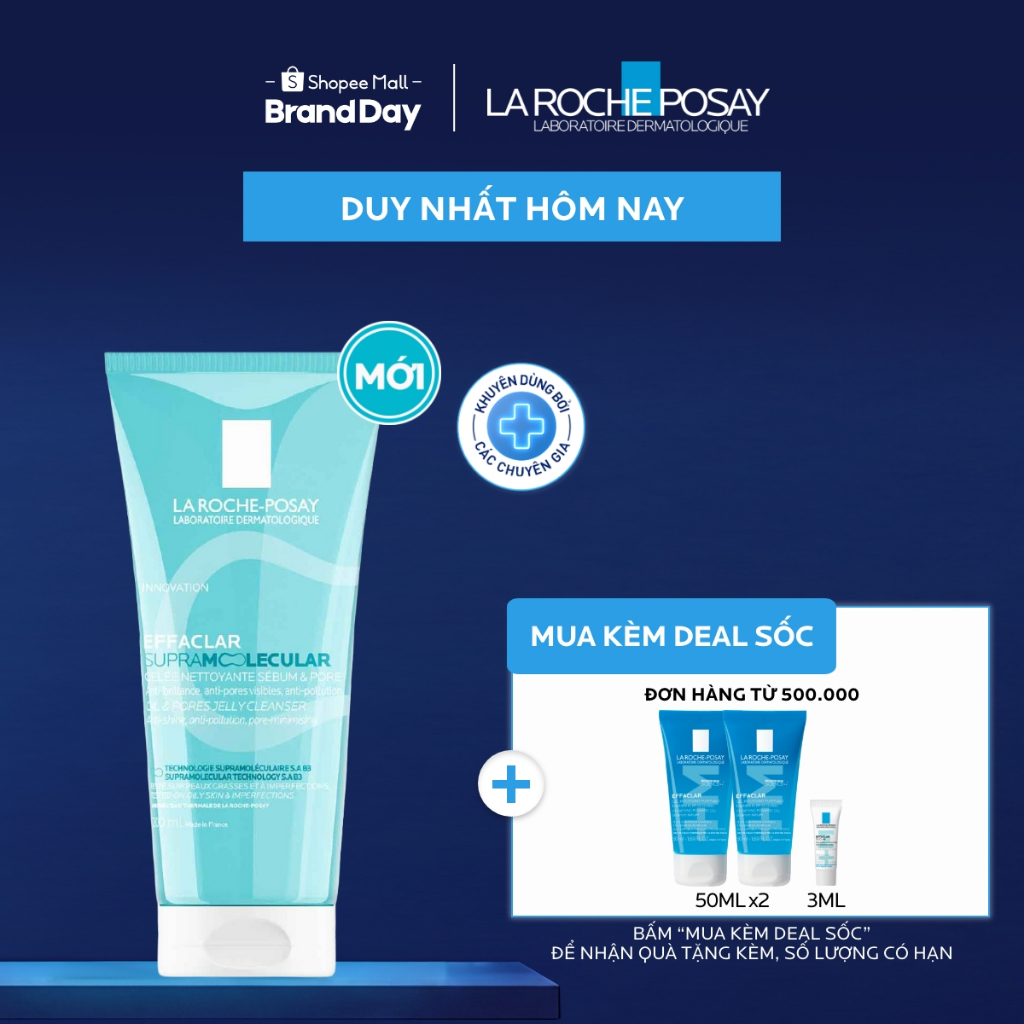 [VB Var] Gel rửa mặt giảm dầu Effaclar La Roche-Posay 200ml