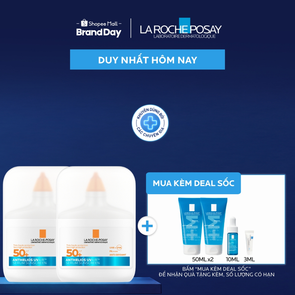 [VB Var] Bộ đôi chống nắng La Roche-Posay Anthelios SPF 50+ 50ml