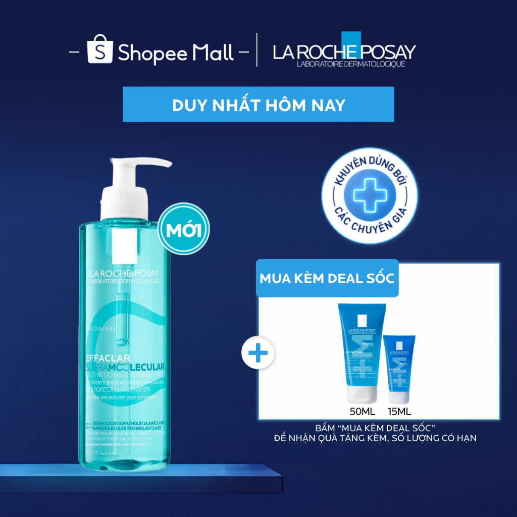 [VB Var] Gel rửa mặt dành cho da dầu Effaclar La Roche-Posay 400ml
