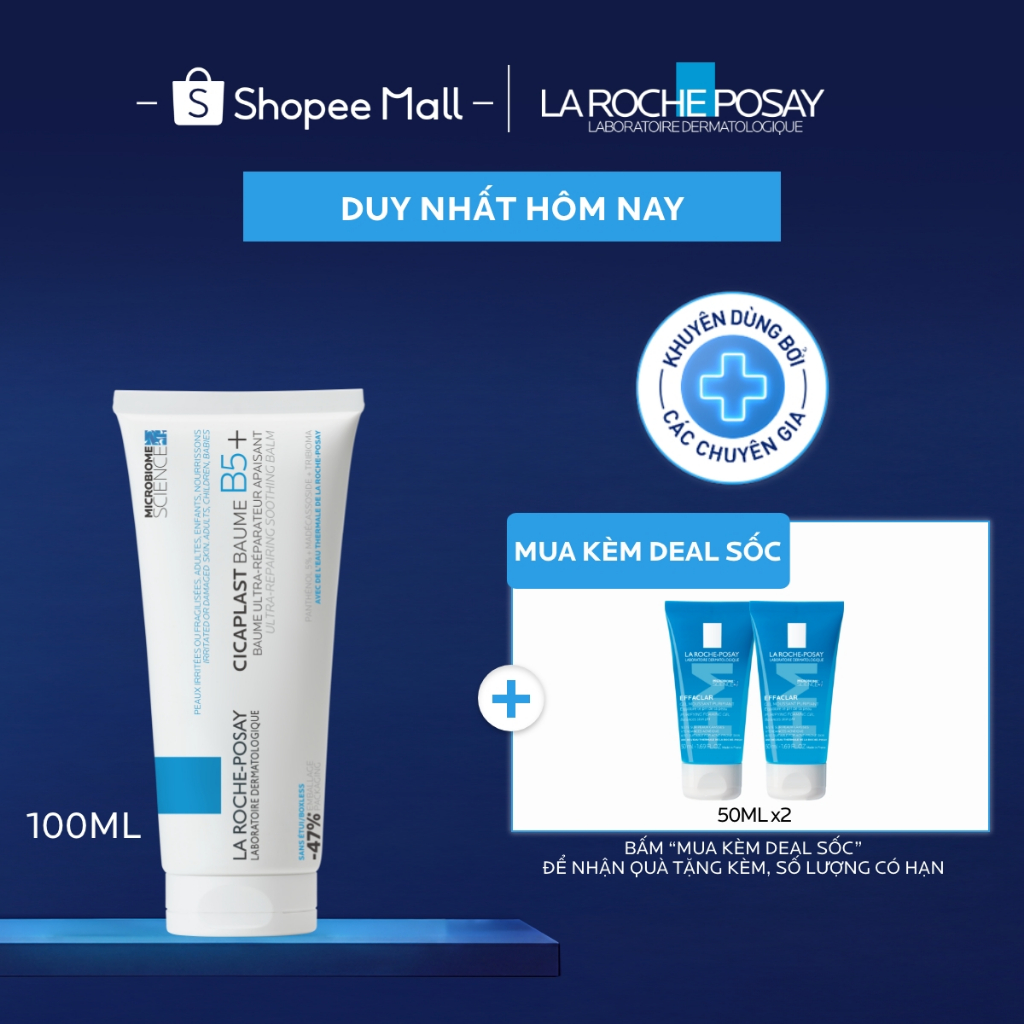 [VB Var] Kem Dưỡng Ẩm La Roche-Posay Cicaplast phục hồi & làm dịu 100ml / MelaB3 mờ thâm 40ml / HyaluB5 mờ nếp nhăn 50ml