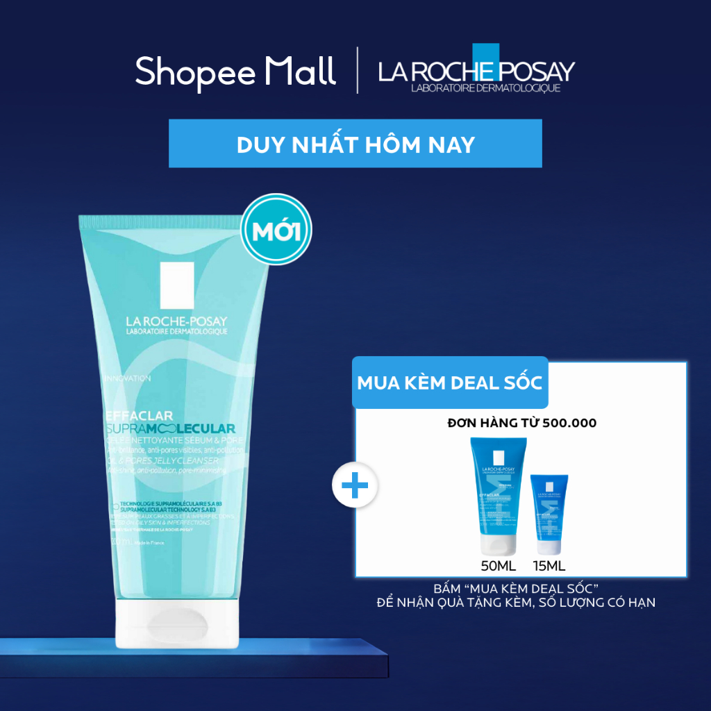 [VB Var] Gel rửa mặt giảm dầu Effaclar La Roche-Posay 200ml