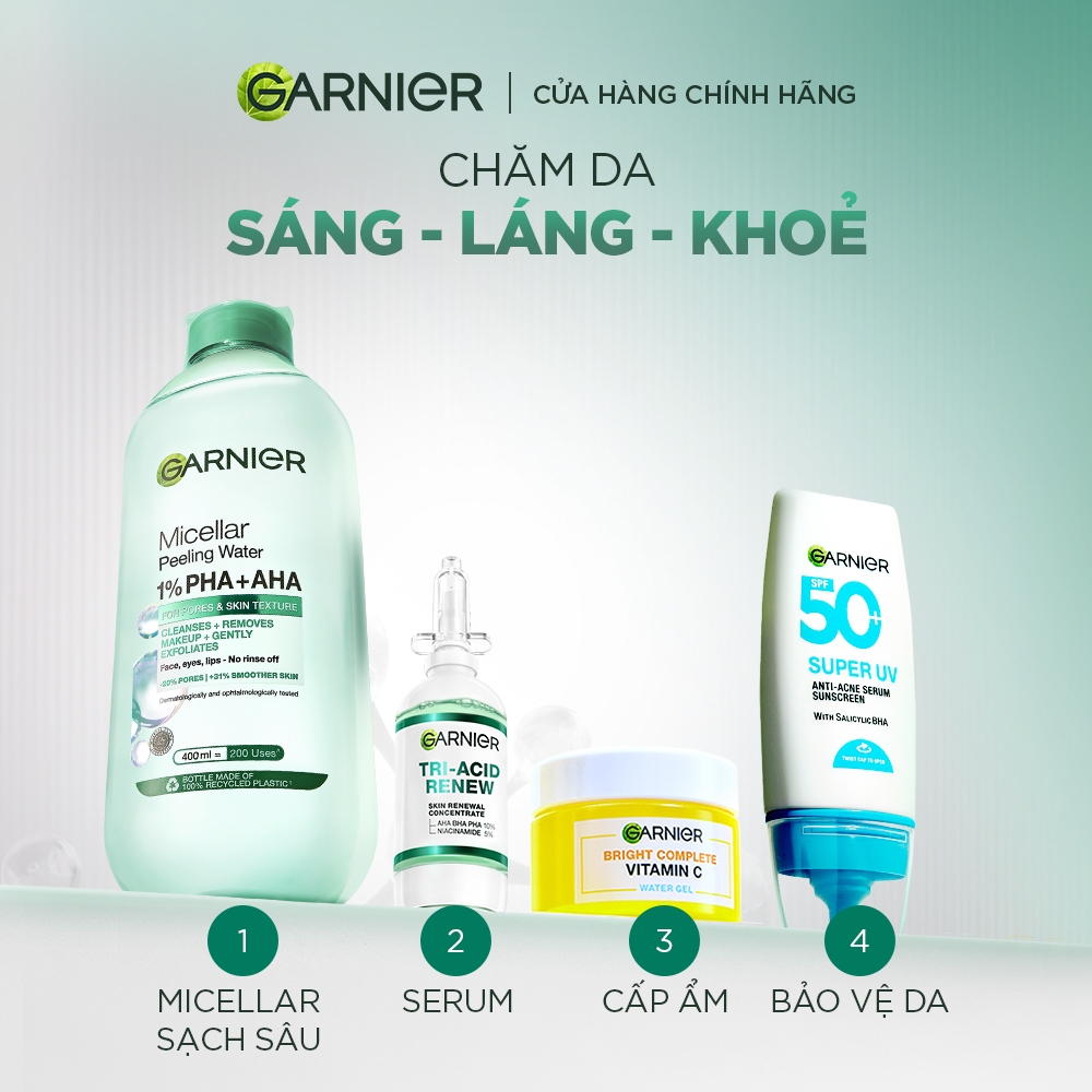 Bộ đôi serum thế hệ mới giúp da sáng hơn, láng hơn, khỏe hơn và kem dưỡng ẩm Water Gel mỏng nhẹ 20ml x 50ml