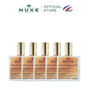 Combo 5 Dầu khô đa năng có nhũ Nuxe Huile Prodigieuse® Shimmery 2ml (5 x 2ml)