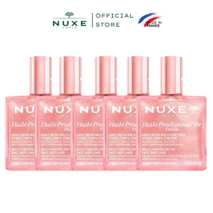 Combo 5 Gói dầu khô đa năng hương hoa có nhũ Nuxe Huile Prodigieuse® OR Florale 1.5ml (5 x 1.5ml)