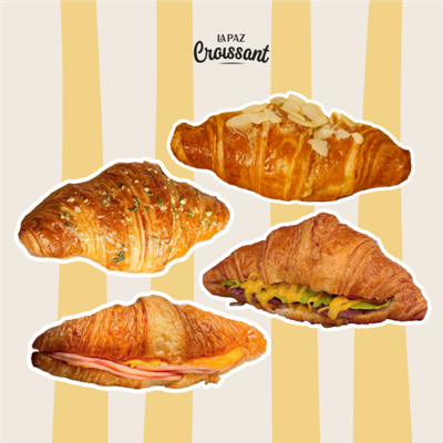Combo 2 bánh croissant có nhân/topping