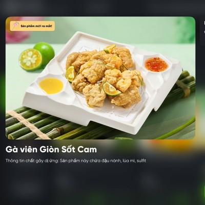 GÀ VIÊN GIÒN SỐT CAM