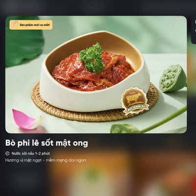 BÒ PHI LÊ SỐT MẬT ONG