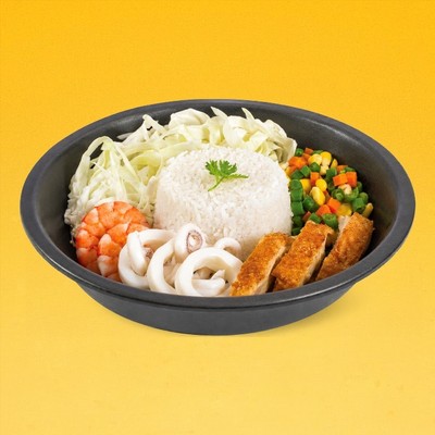 Cơm xèo gà hải sản