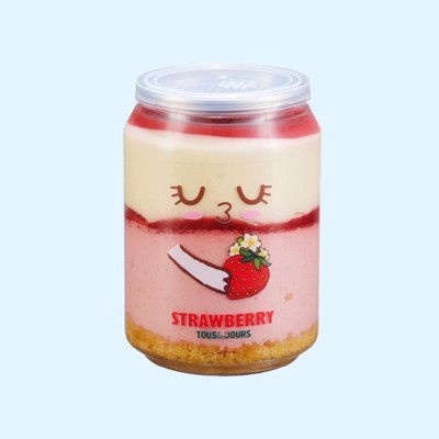 Bánh kem lon Strawberry & Cheese Mousse Can Cake