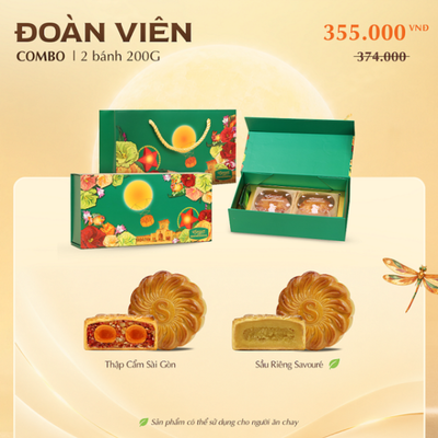 [Bánh Trung Thu Savouré]  ĐOÀN VIÊN ĐẶC BIỆT - 2 bánh 200g