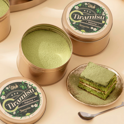 Hộp Sweetin Petite - Matcha Tiramisu (Bánh Hộp thiếc)