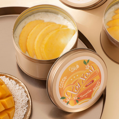 Hộp Sweetin Petite - Xôi Xoài Juicy (Bánh Hộp thiếc Mousse Xôi Xoài)