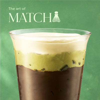 Cracked Choco Matcha Latte