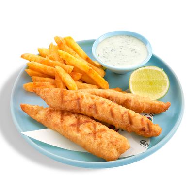 Cá Chẽm Nướng & Khoai Tây Chiên - Sea Bass Fish & Chips