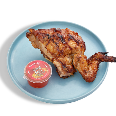1/4 grilled Chicken Breast - Ức gà nướng góc tư