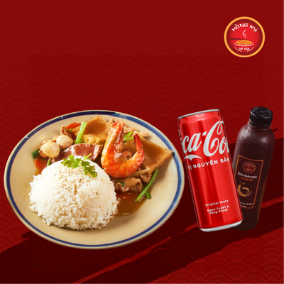⭐Cơm Xào Thập Cẩm+ Sâm Hồng Ký + 01 Coca - Cola