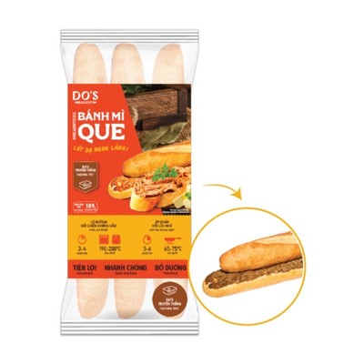 Bánh mì que đông lạnh Pate Truyền Thống-3 bánh/ gói