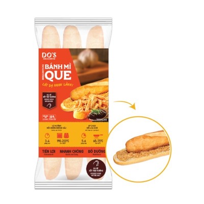 Bánh mì que đông lạnh Gà Xé Xốt Thịt Nướng-3 bánh/ gói