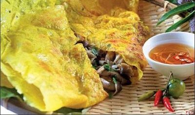 Bánh xèo chay nấm