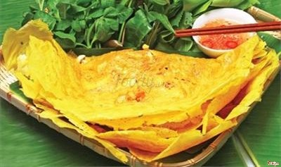 Bánh xèo hải sản củ hủ dừa