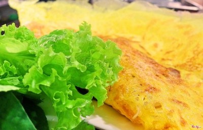 Bánh xèo hải sản nấm