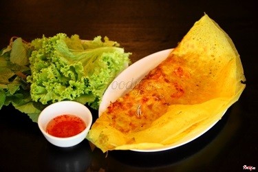 Bánh xèo tôm thịt nấm