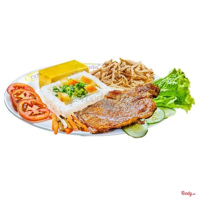 Cơm Tấm Sườn Cốt Lết Bì Chả