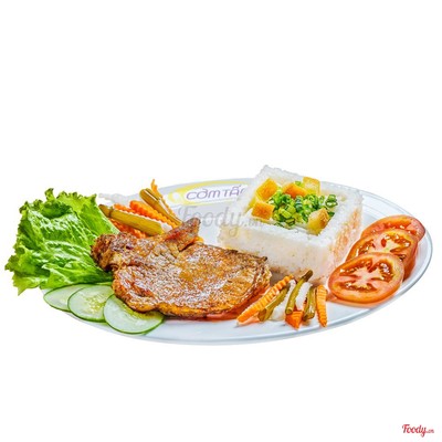 Cơm tấm sườn cốt lết nướng