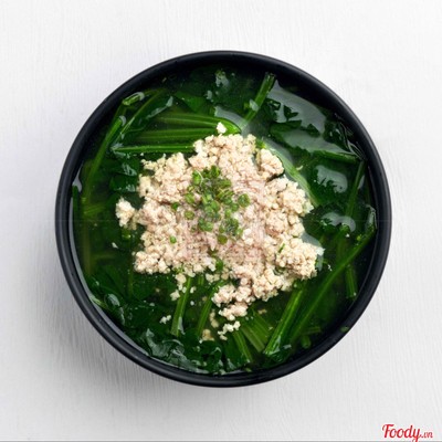 Canh Bó Xôi Nấu Thịt Bằm - 2 Người