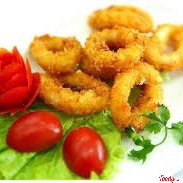Mực lăn bột
