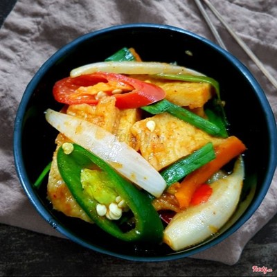 Chả cá xào cay