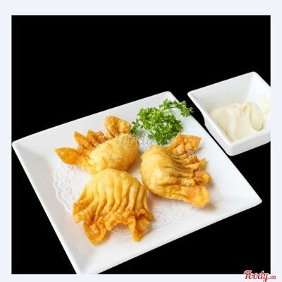 Bánh xếp tôm chiên