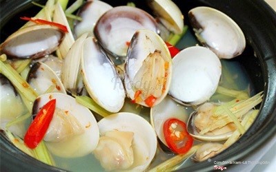 Nghêu hấp sả