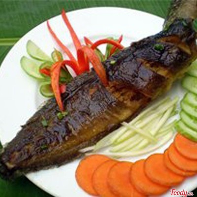 Cơm cá trê chiên