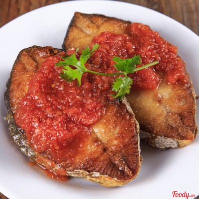 Cá thu chiên sốt cà