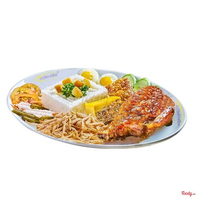 Cơm tấm sườn non 5 món