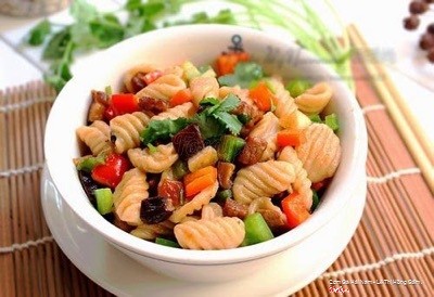 Nui xào chay
