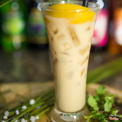 Trà đào sữa