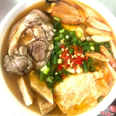 Bánh canh cua + giò + chả