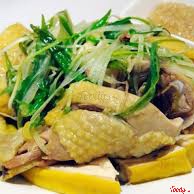 Gà hấp hành