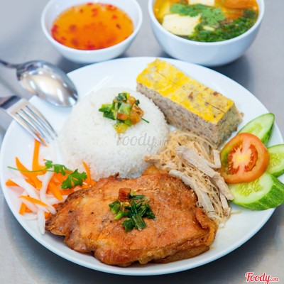 Cơm sườn (miếng)