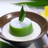 Bánh flan lá dứa