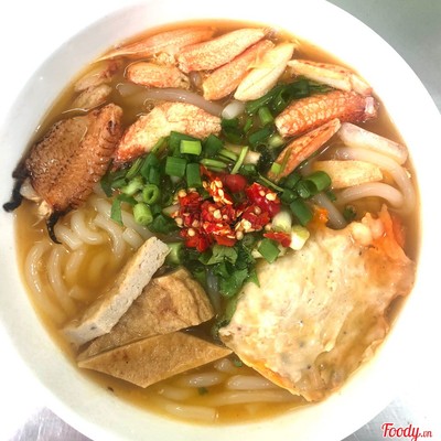 Bánh canh cua + chả