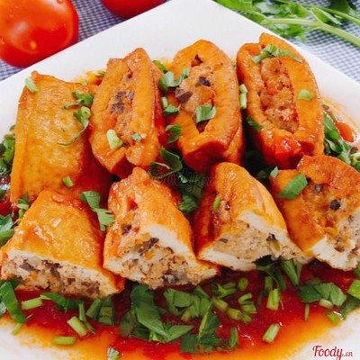 Cơm đậu hũ sốt cà