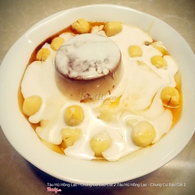 Tàu hủ bánh flan + hạt sen